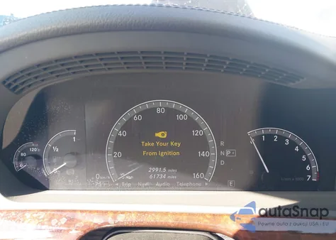 2011 Mercedes-Benz S 400 Hybrid z USA, uszkodzony, nr VIN WDDNG9FB3BA386186